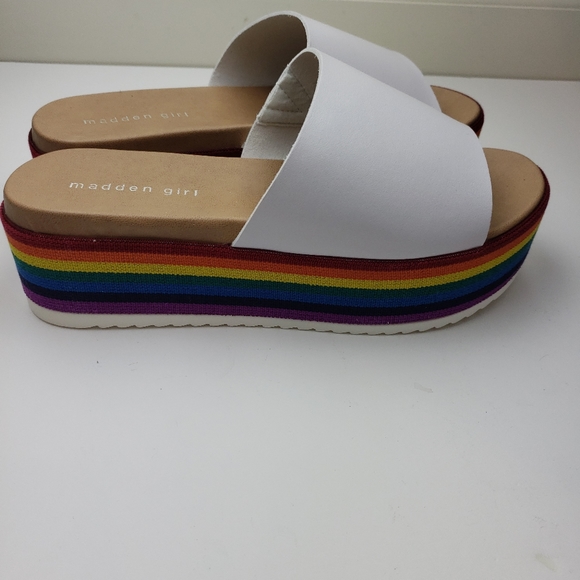 madden girl rainbow platform sandals